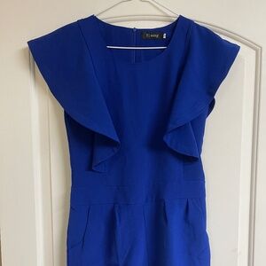 Cobalt blue shorts romper